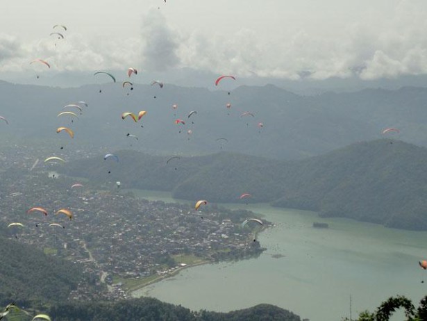 Paragliding at Pokhara