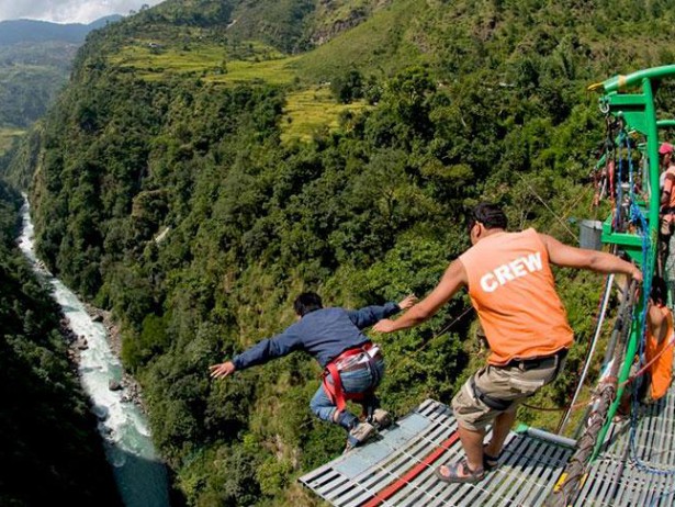 Bungee Jumping at Tatopani